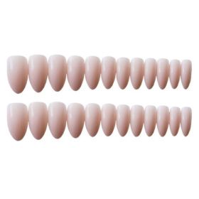 Nude Pink Fake Nails Full Cover Long False Nails Art Tips Decoration Fake Nails