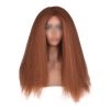 24Inch Afro Yaki Light Coffee Long Synthetic Wig