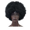 Black Short Afro Curly Hair Wigs Women Large Fluffy Synthetic Hair Short Full Wig for Party and Daily