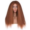 24Inch Afro Yaki Light Coffee Long Synthetic Wig