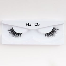 1Pair Mink Half Lashes Soft Thick Eye End Lengthening Faux Eyelashes (Color: 9)