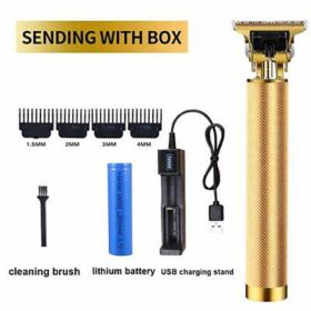 Cordless Professional Hair Clippers (Color: Gold)